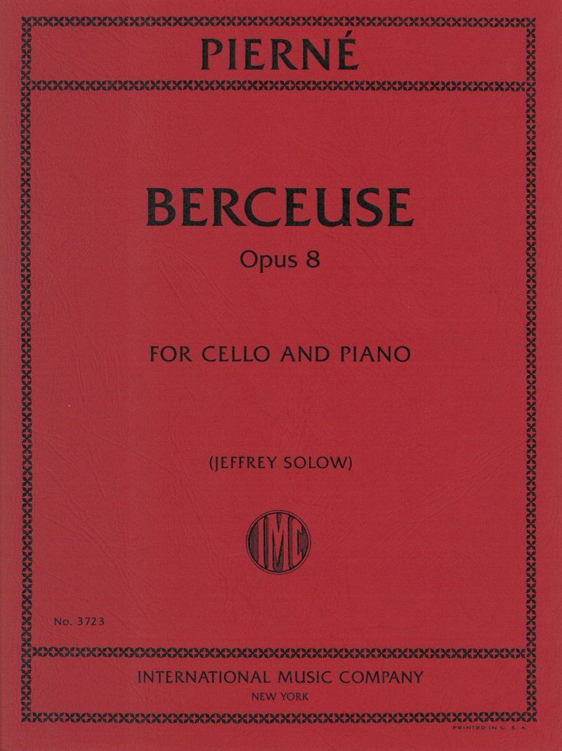 Pierne - Berceuse Op. 8 for Cello and Piano