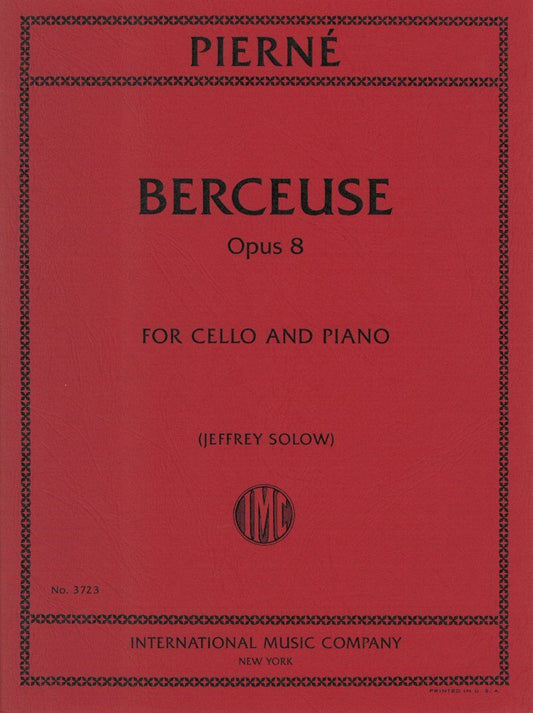 Pierne - Berceuse Op. 8 for Cello and Piano