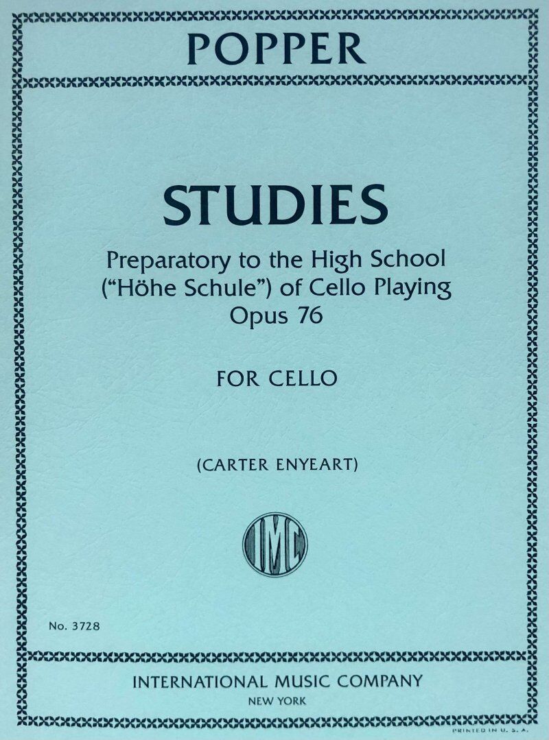 Popper Studies Op. 76 for Cello Preparatory to High School