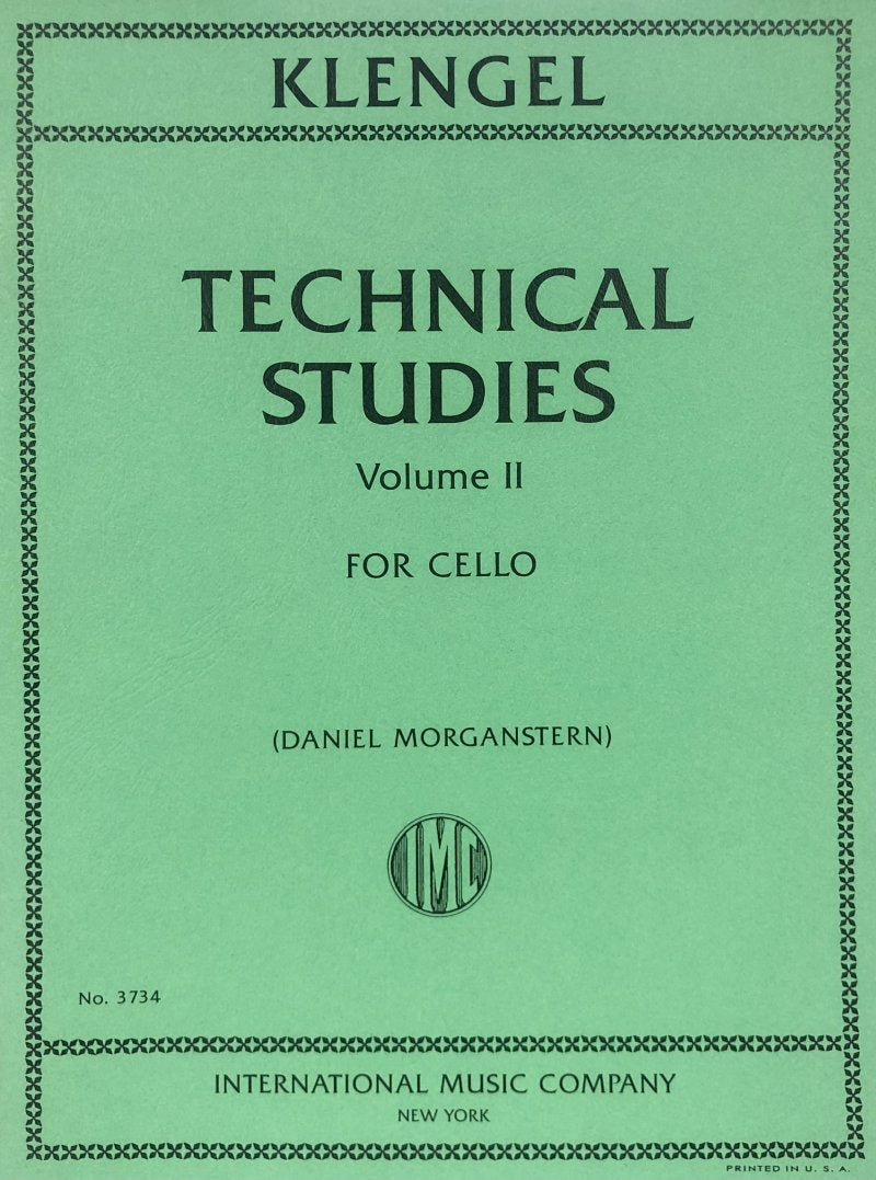 Klengel: Technical Studies, Vol. 2 — Cello (International Music Company)