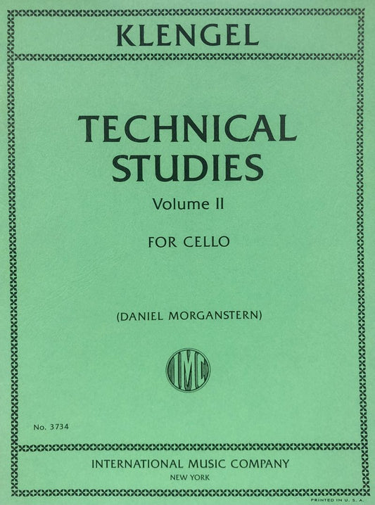 Klengel: Technical Studies, Vol. 2 — Cello (International Music Company)