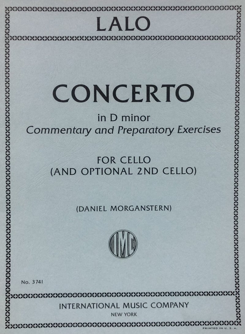 Lalo: Concerto in D Minor — Cello with Commentary (International Music Company)