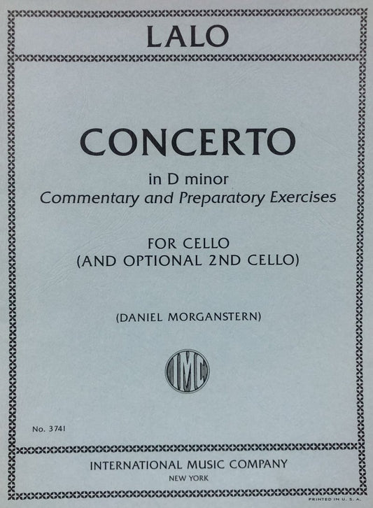 Lalo: Concerto in D Minor — Cello with Commentary (International Music Company)