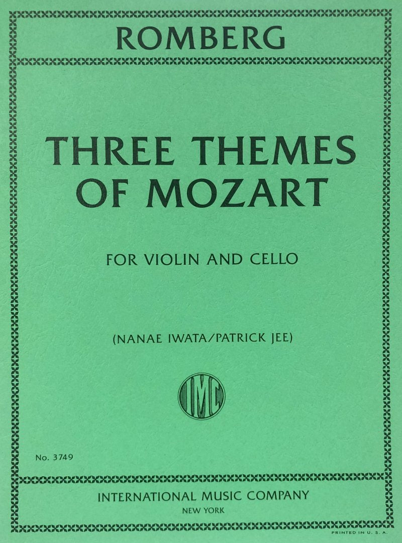 Romberg: 3 Themes of Mozart — Violin & Cello (International Music Company)