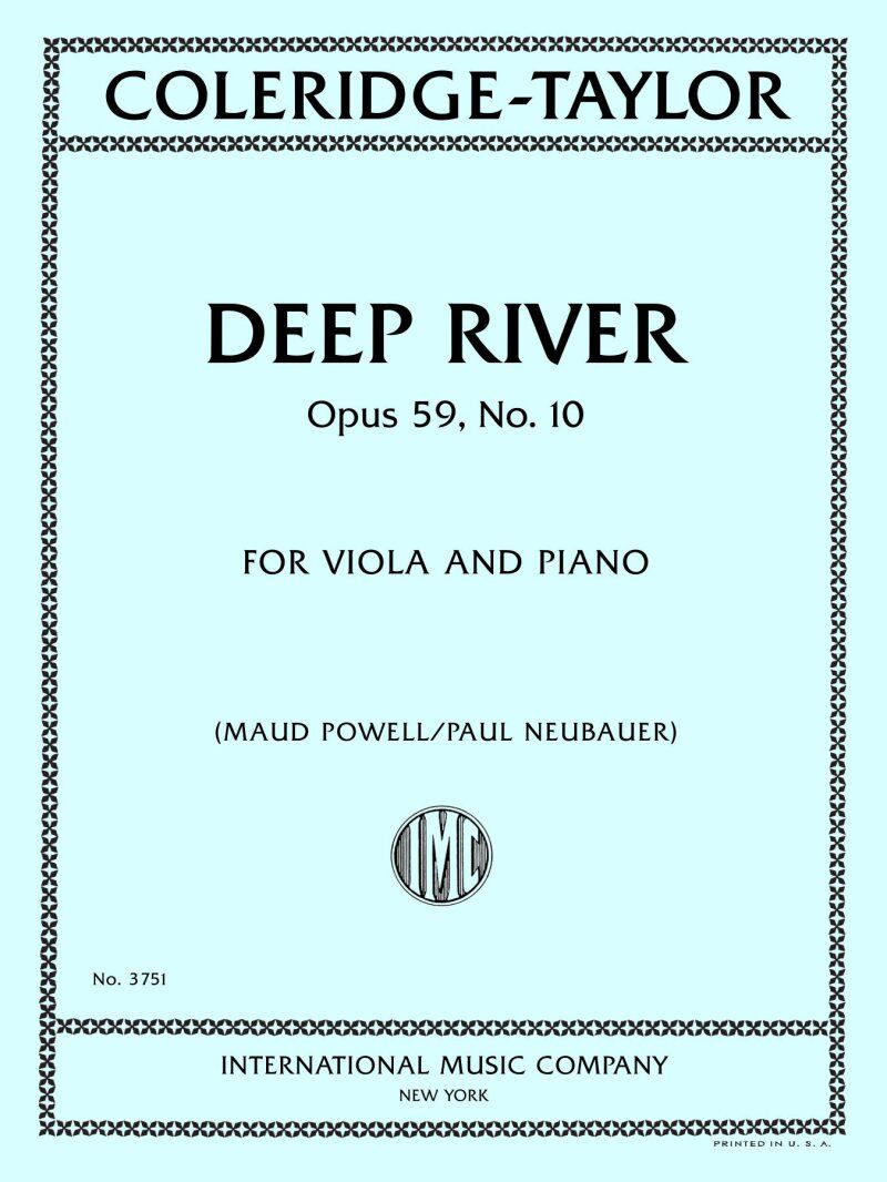 Coleridge-Taylor - Deep River Op. 59 No. 10 for Viola and Piano