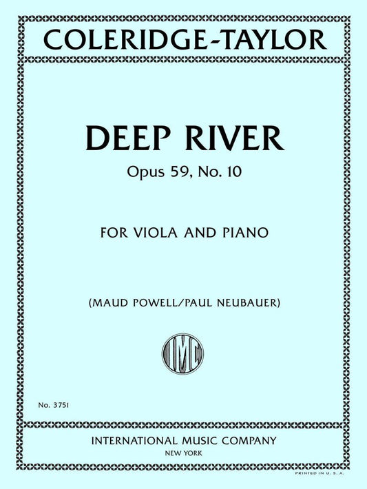 Coleridge-Taylor - Deep River Op. 59 No. 10 for Viola and Piano