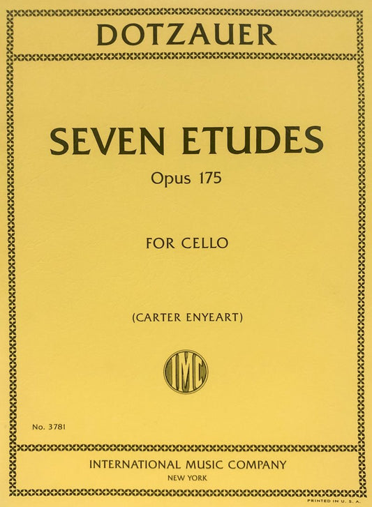 Dotzauer: 7 Études, Op. 175 — Cello Solo (International Music Company)