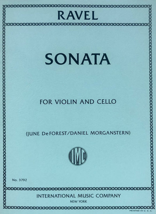 Ravel: Sonata for Violin & Cello (International Music Company)