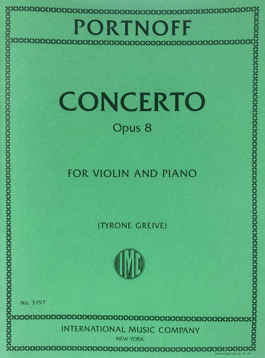 Portnoff - Concerto Op. 8 for Violin and Piano, Score and Part