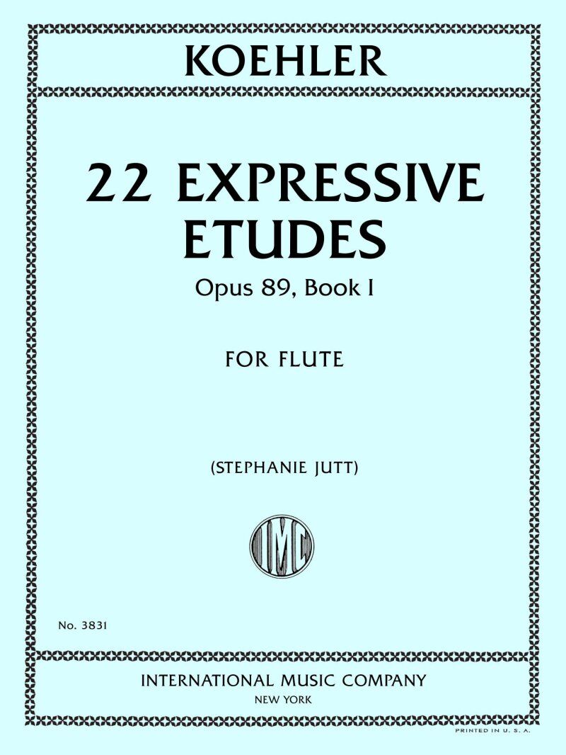 Koehler 22 Expressive Etudes Op. 89 Book 1 for Flute
