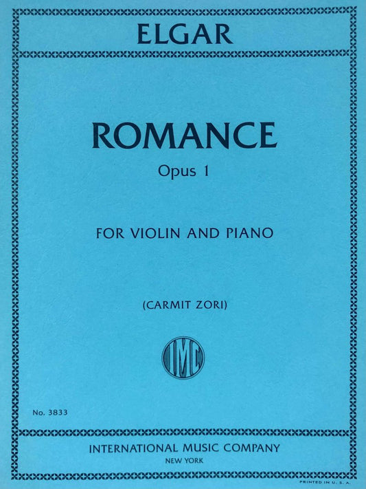 Elgar Romance Op. 1 for Violin and Piano - International Music Company