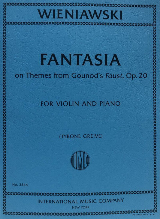 Wieniawski - Fantasia on Themes from Gounod's Faust Op. 20 for Violin and Piano