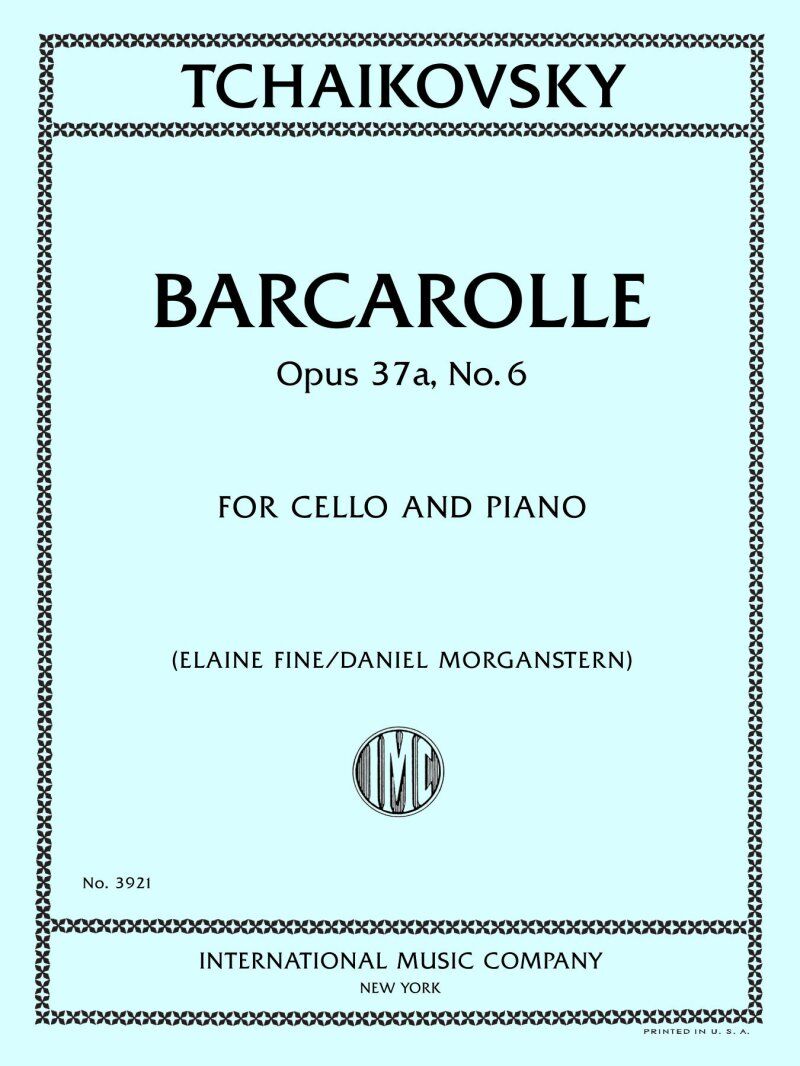 Tchaikovsky - Barcarolle Op. 37a No. 6 for Cello and Piano