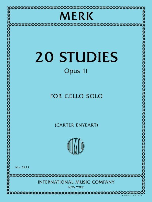 Merk 20 Studies Op. 11 for Cello by Joseph Merk - International Music Company