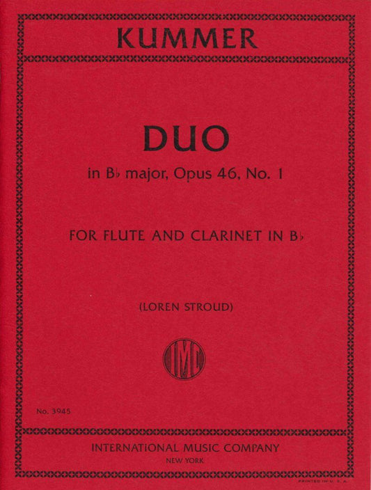 Kummer - Duo in B Flat Major Op. 46 No. 1 for Flute and Clarinet