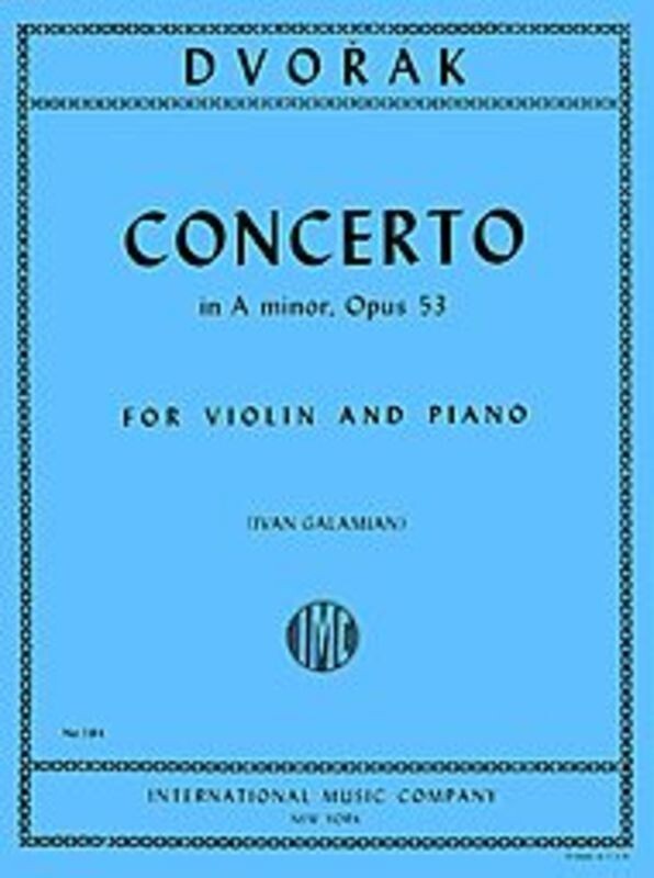 Dvorak - Concerto A Min Op 53 Violin/Piano (Softcover Book)