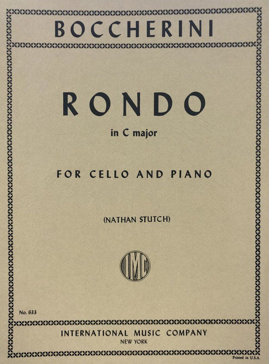Boccherini Rondo in C for Cello and Piano, International Music Company, 1 Page