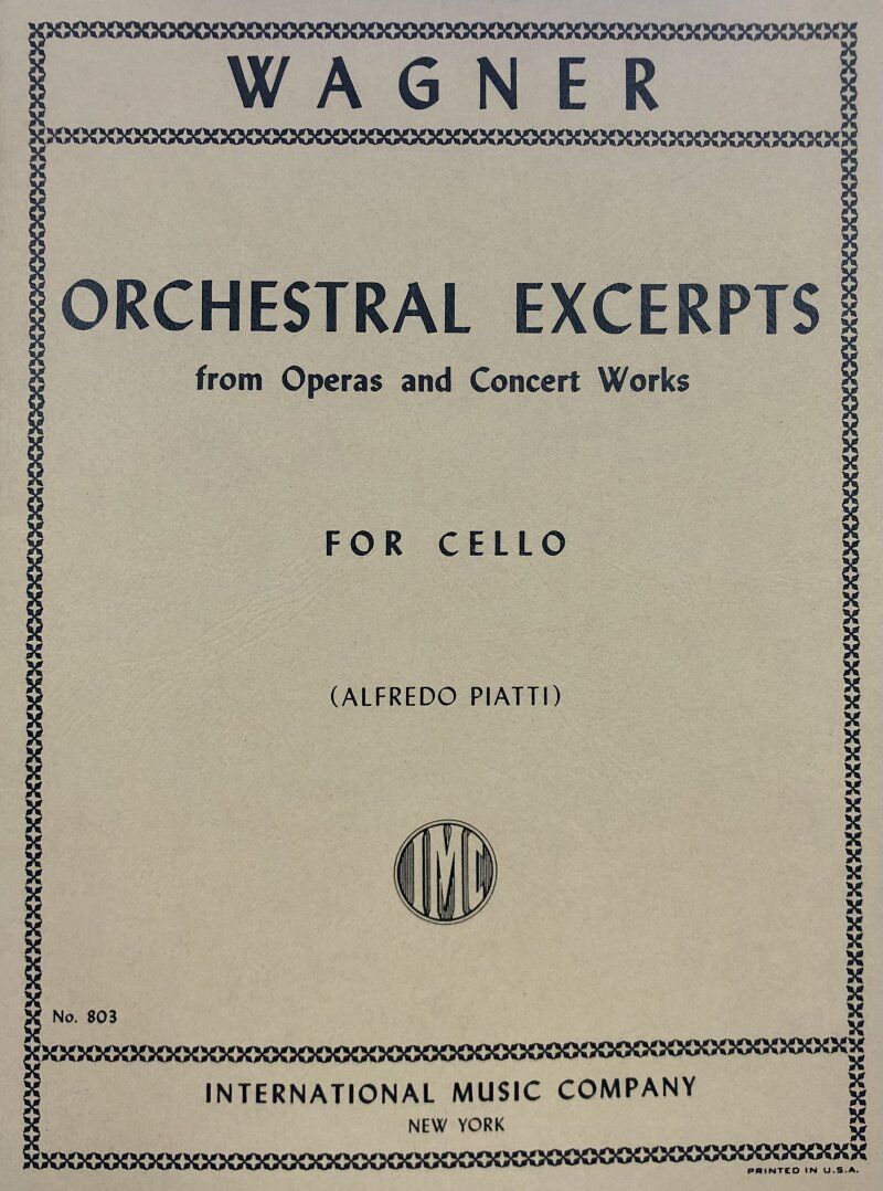 Wagner - Orchestral Excerpts for Cello Solo