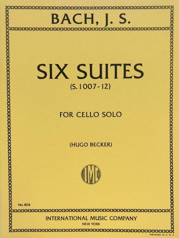 Bach Six Suites BWV 1007-12 for Cello Solo by International Music Company