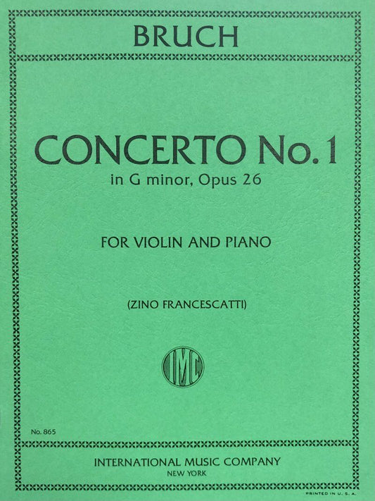Bruch - Concerto No 1 in G Minor Op 26 for Violin and Piano