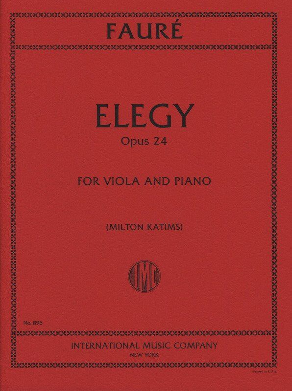 Faure - Elegie Op. 24 for Viola and Piano