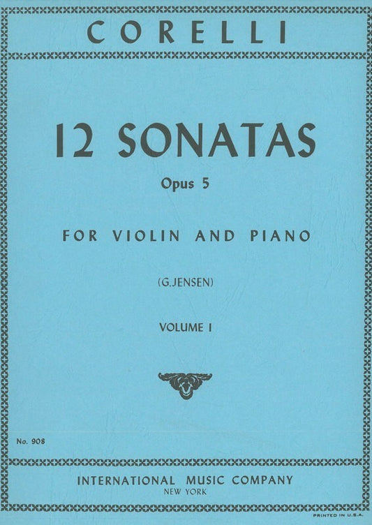 Sonatas 12 Op 5 Book 1 Nos 1 To 6 Violin Piano (Softcover Book)