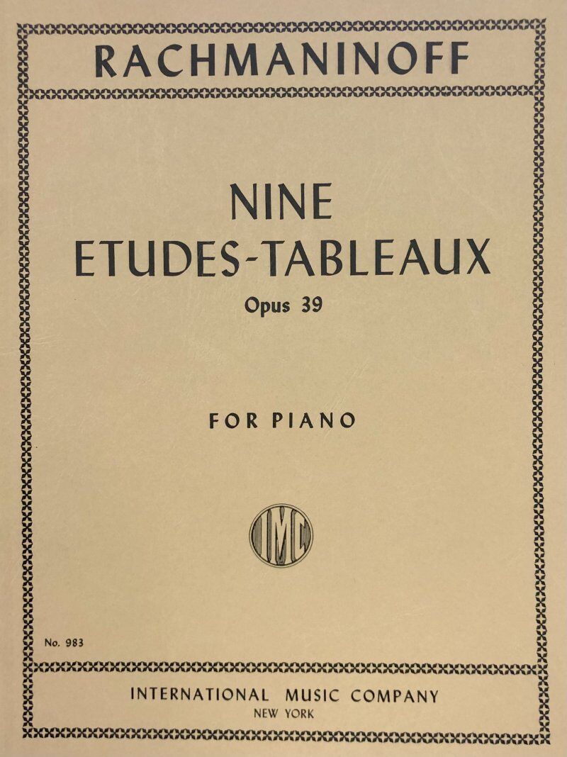 Rachmaninoff - 9 Etudes-Tableaux Op. 39 for Piano Score