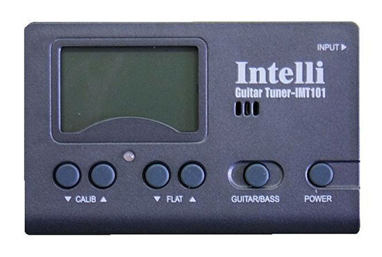 Intelli IMT101 Digital Guitar & Bass Tuner with LCD Meter and Built-in Microphone