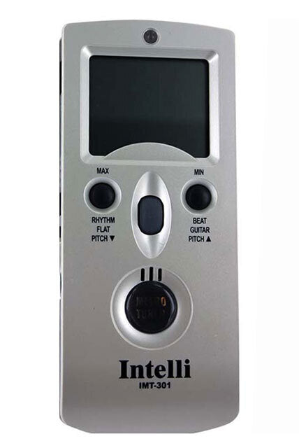 Intelli IMT301 Digital Metronome Tuner with Hygrometer and Temperature Reader, LCD Display, Dual Mode, Built-in Mic and Speaker