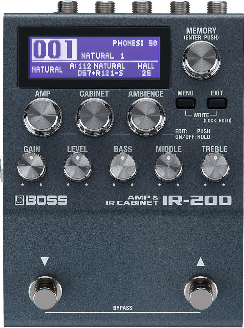 BOSS IR-200 Compact Amp & IR Processor - 128 Memories, Premium Sound Shaping for Guitar/Bass, 200 Series — view 2