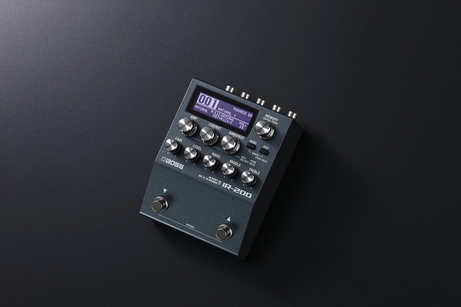 BOSS IR-200 Compact Amp & IR Processor - 128 Memories, Premium Sound Shaping for Guitar/Bass, 200 Series — view 6