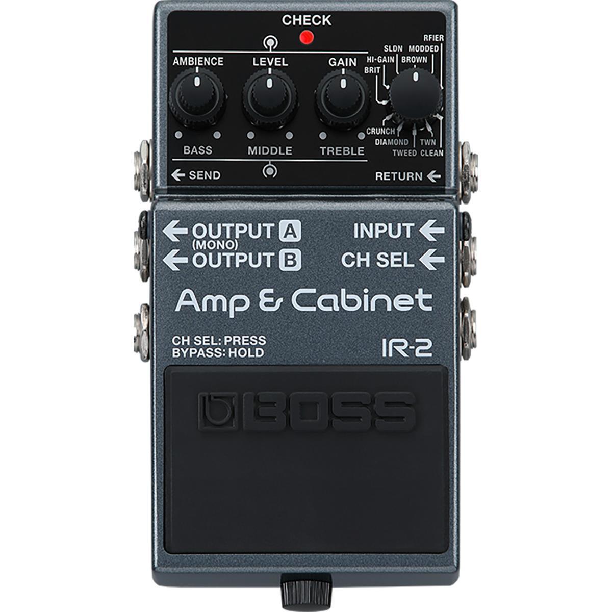 BOSS IR-2 Compact Amp & Cabinet Pedal - Versatile Tone Solution for Direct PA & Recording — view 6