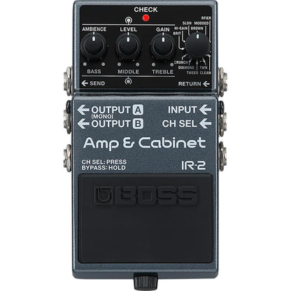 BOSS IR-2 Compact Amp & Cabinet Pedal - Versatile Tone Solution for Direct PA & Recording — view 6
