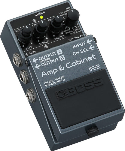 BOSS IR-2 Compact Amp & Cabinet Pedal - Versatile Tone Solution for Direct PA & Recording — view 3