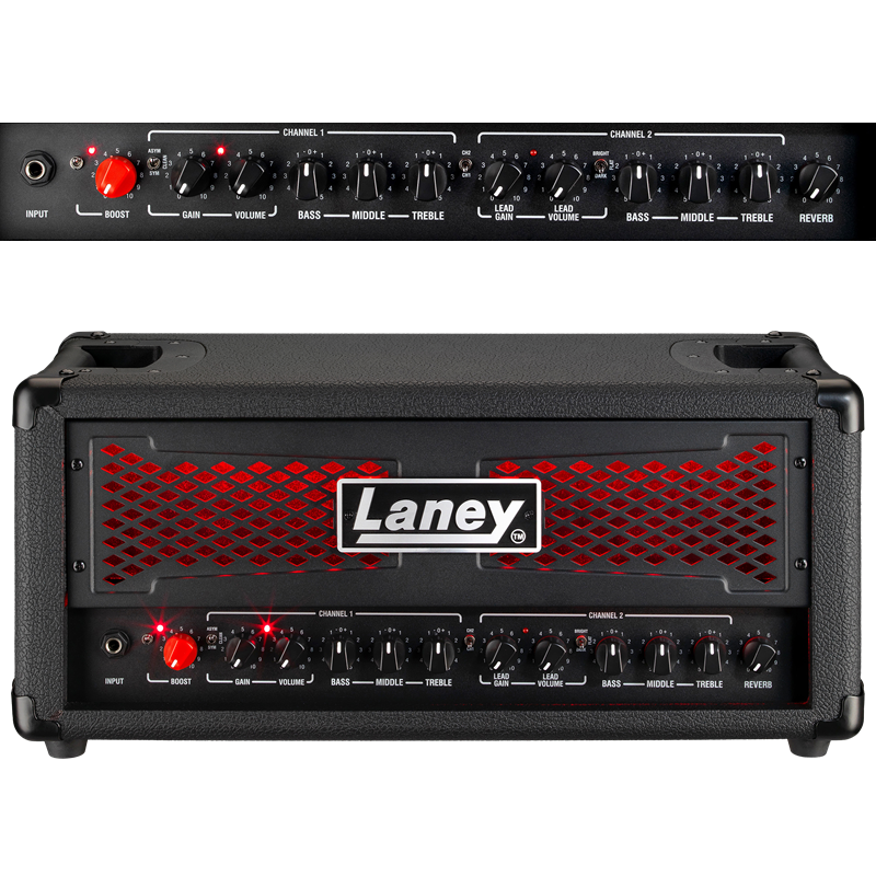 Laney Ironheart Foundry Series 120W Guitar Head with Twin Channels, IRs, Reverb, FX Loop, USB-C, and External Speaker Outputs — view 2
