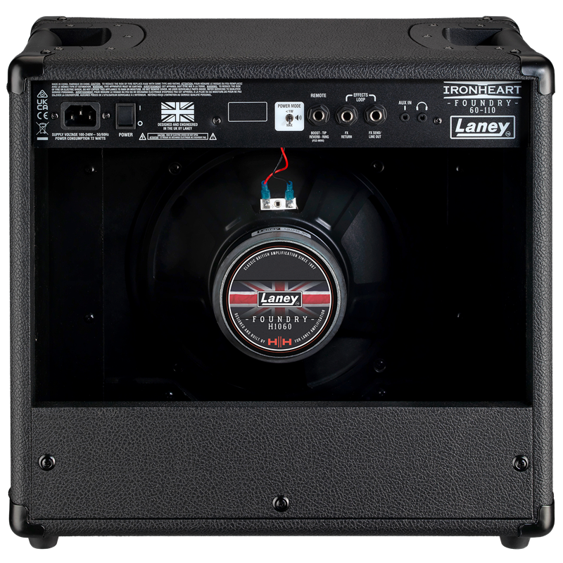 Laney Ironheart Foundry Series 60W 1x10 Guitar Combo Amp with Reverb FX Loop MP3 Input — view 5