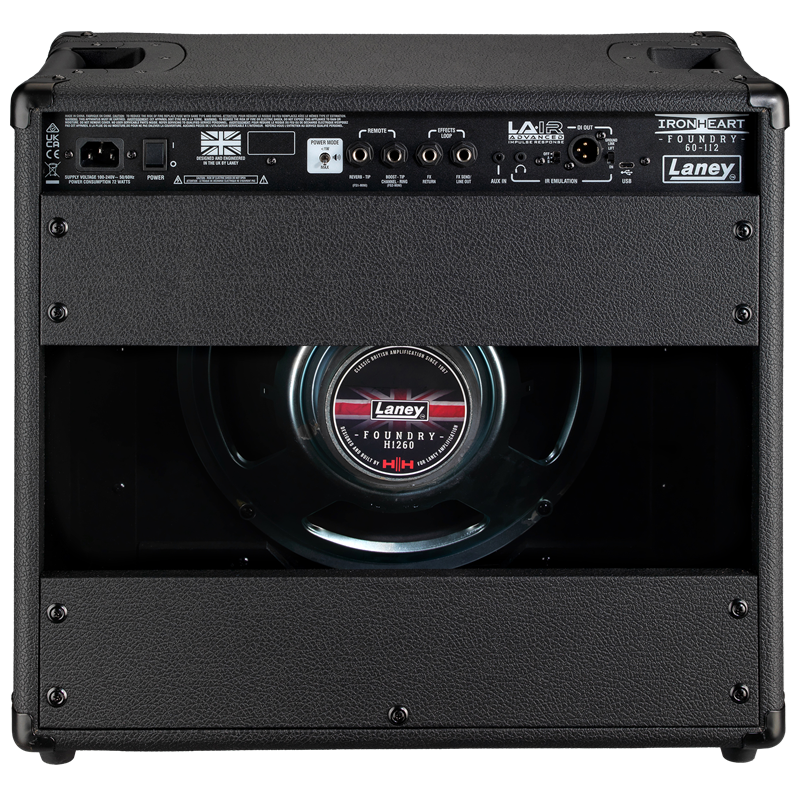 Laney Ironheart Foundry Series 60W 1x12 Guitar Combo Amp with Twin Channels and USB-C — view 4