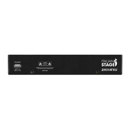 Italian Stage 2MIX4FXU 4-Channel Stereo Audio Mixer with DSP MultiFX and USB Playback — view 3