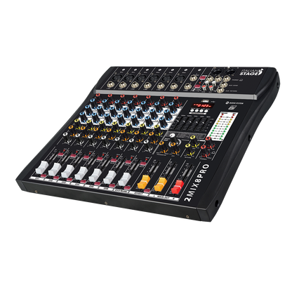 Italian Stage 8-Channel Stereo Audio Mixer with DSP MultiFX IS2MIX8PRO — view 2