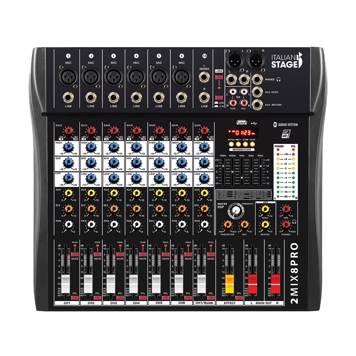 IS2MIX8PRO front