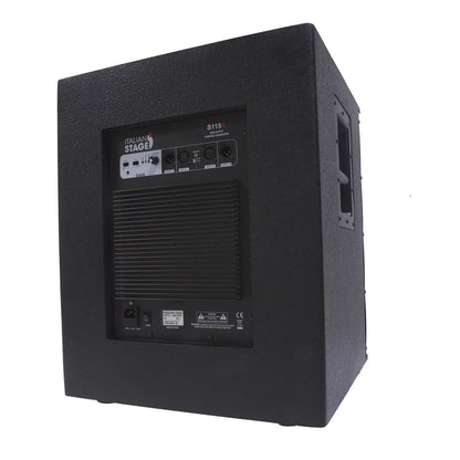 Italian Stage 15" Active Wooden Subwoofer ISS115A with 350W RMS and 700W Peak Power — view 3