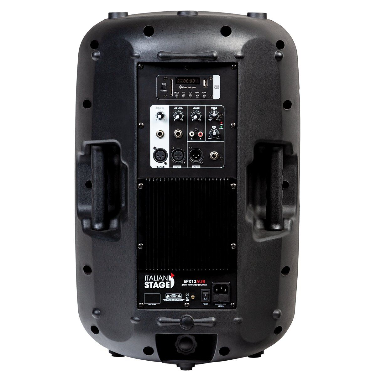Italian Stage SPX12AUB 12" Bi-Active Two Way Speaker with Media Player — view 5