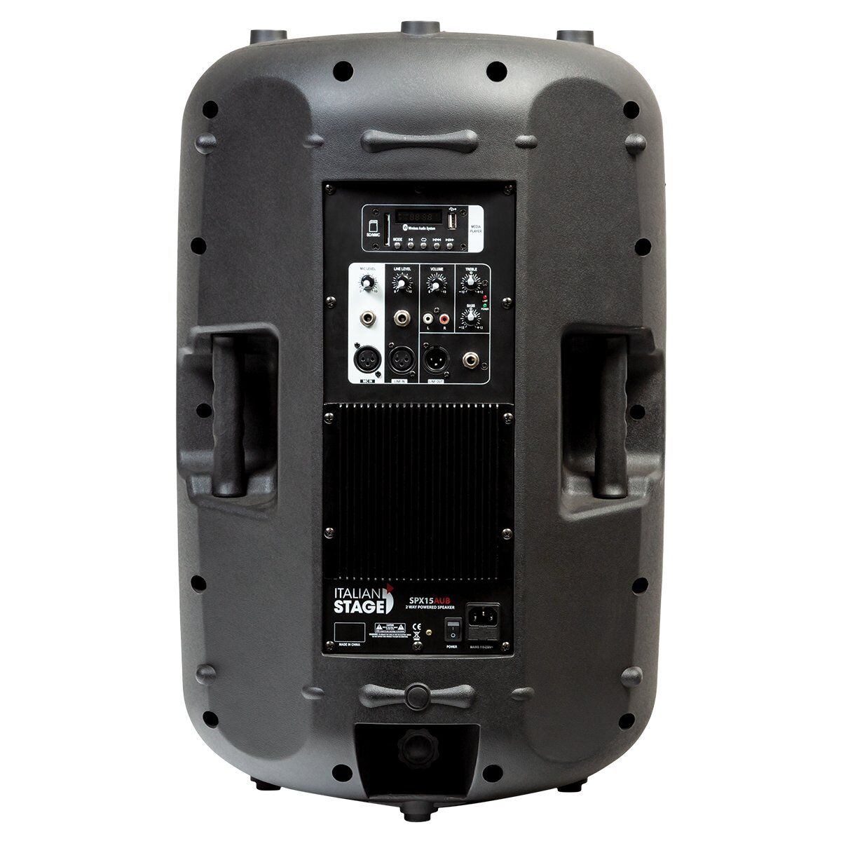 Italian Stage SPX15AUB 15" Bi-Active Two-Way Speaker with Media Player & Bluetooth — view 5