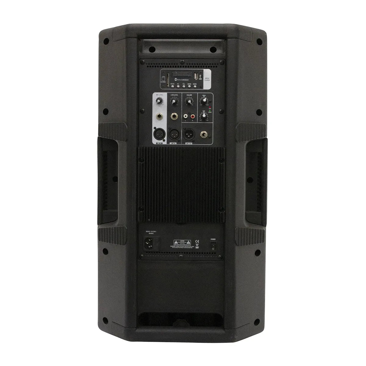 Italian Stage 12" Bi-Active Two Way Speaker with Media Player [ISX212AUB] — view 5