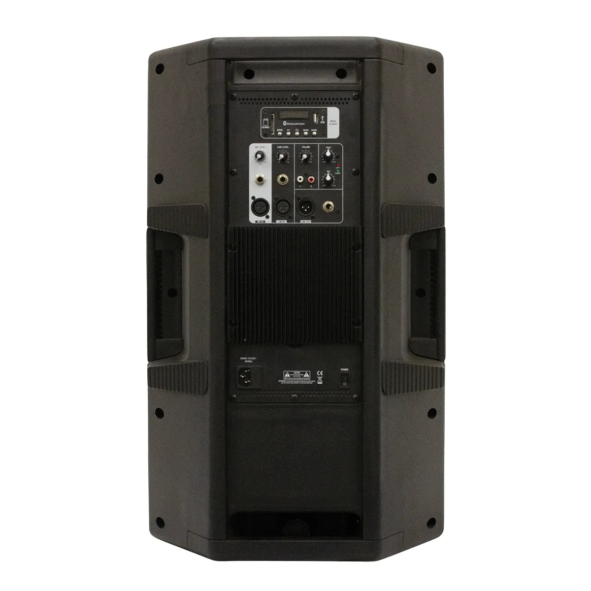 Italian Stage 15" Bi-Active Two Way Speaker with Media Player [ISX215AUB] — view 5