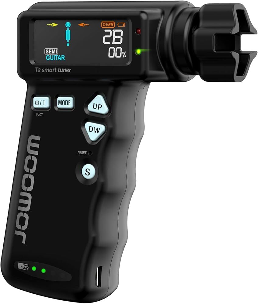 Jowoom T2 Smart Automatic Guitar & Ukulele Tuner with Rechargeable Battery