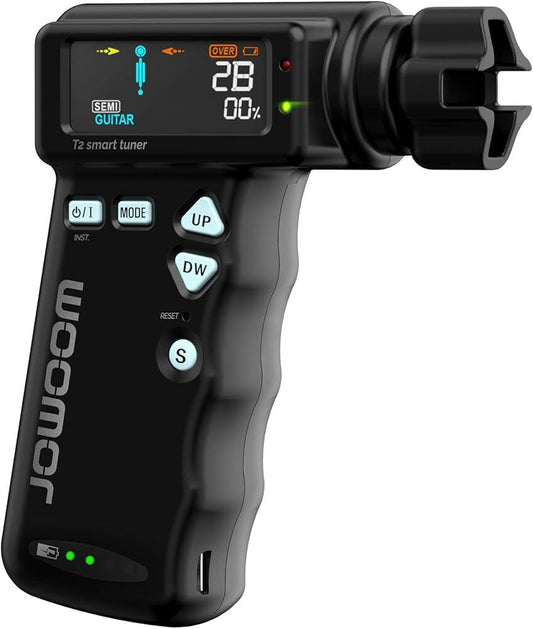 Jowoom T2 Smart Automatic Guitar & Ukulele Tuner with Rechargeable Battery