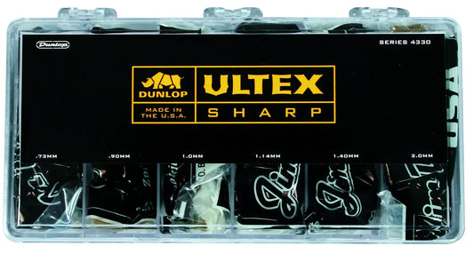 Jim Dunlop Ultex Sharp Pick Display - 216-Pack Mixed Gauges