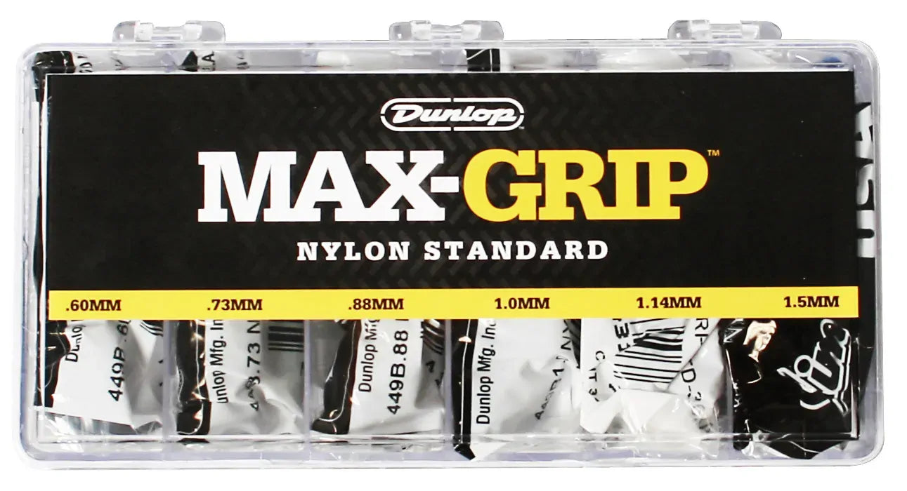 Jim Dunlop Max Grip Nylon Guitar Pick Display