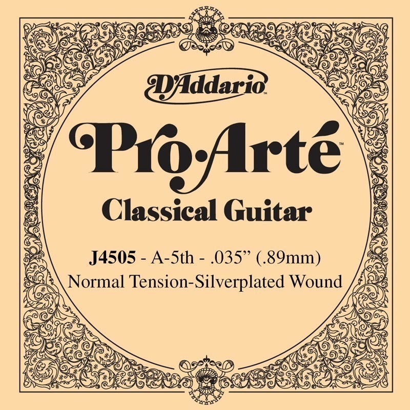 D'Addario J4505 Pro-Arte Nylon Classical Guitar Single String, Normal Tension, Fifth String